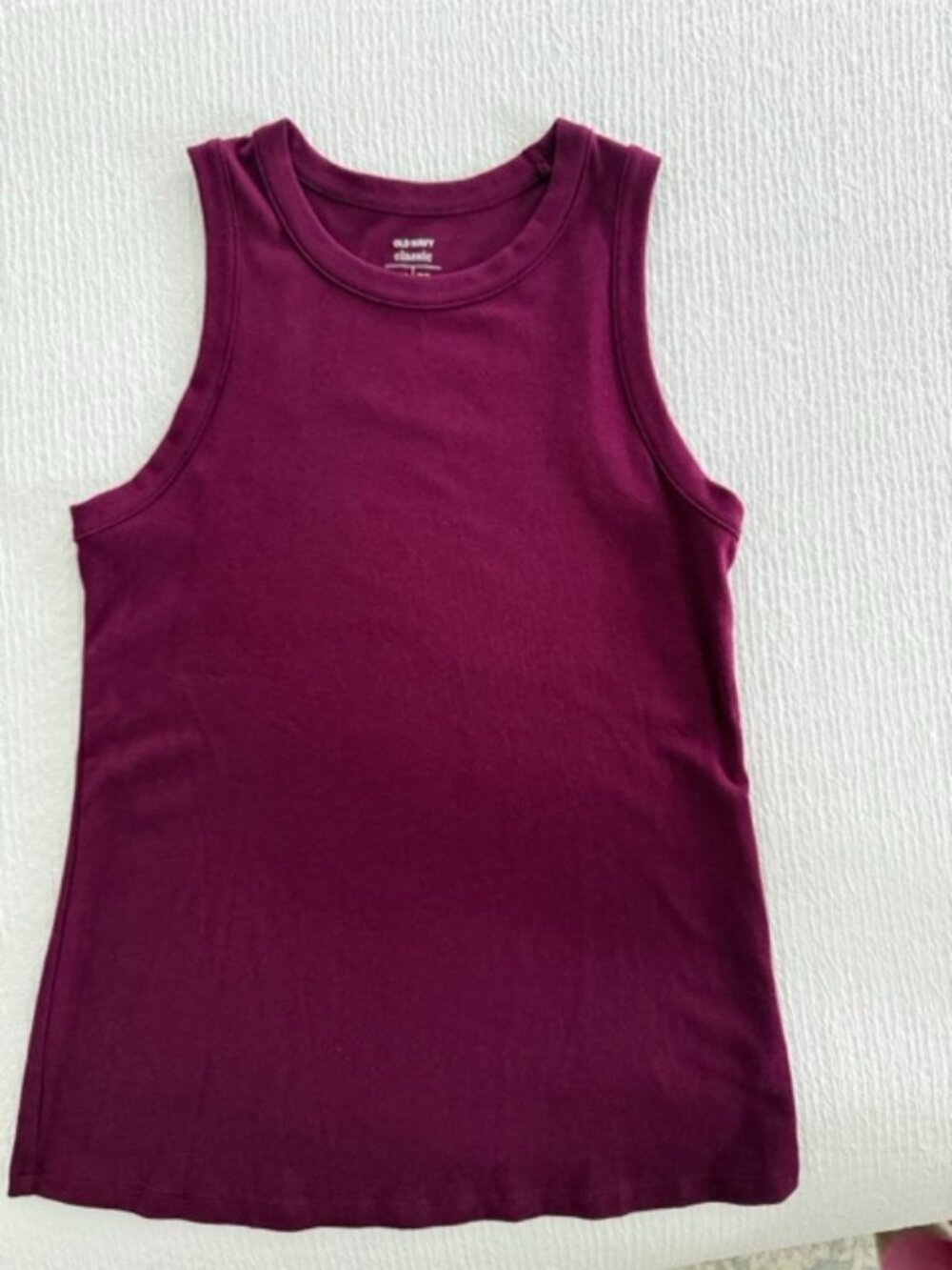 Old Navy maroon classic tank top Extra Small.